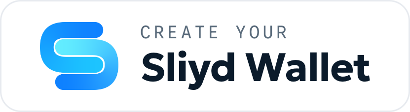 button that enables users to create a sliyd wallet in one click